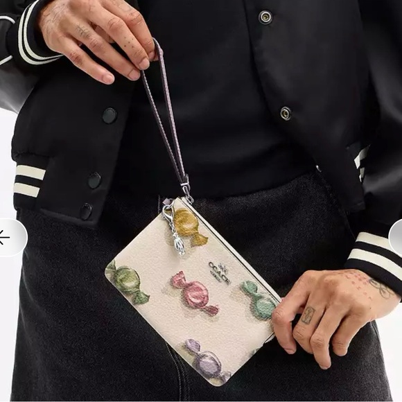 Coach Handbags - Coach Multicolor Candy Print Wristlet